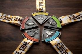 interlocking race medals
