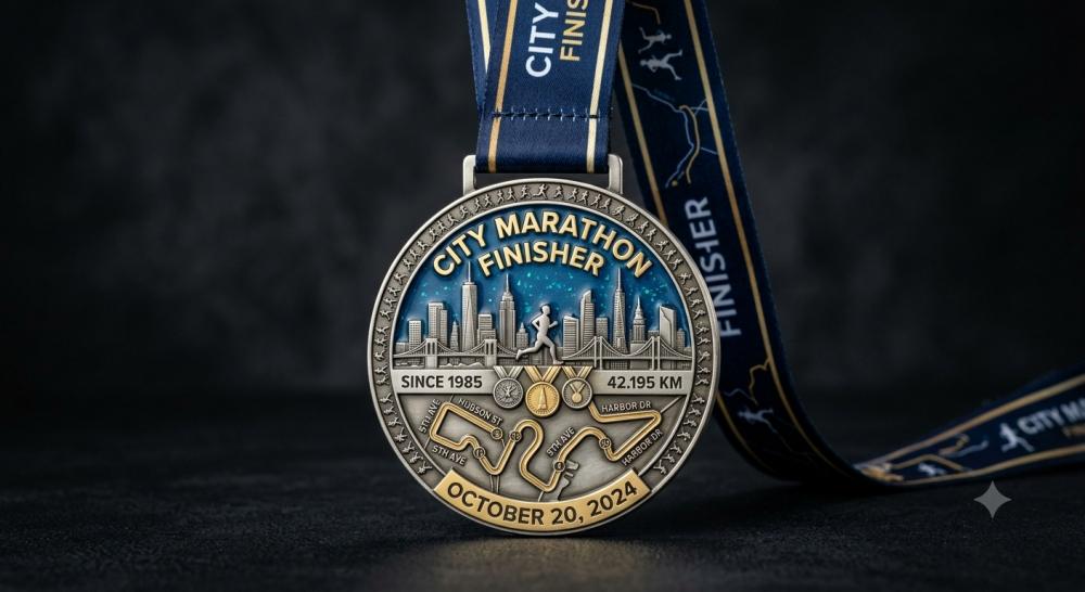 Custom marathon medal ideas