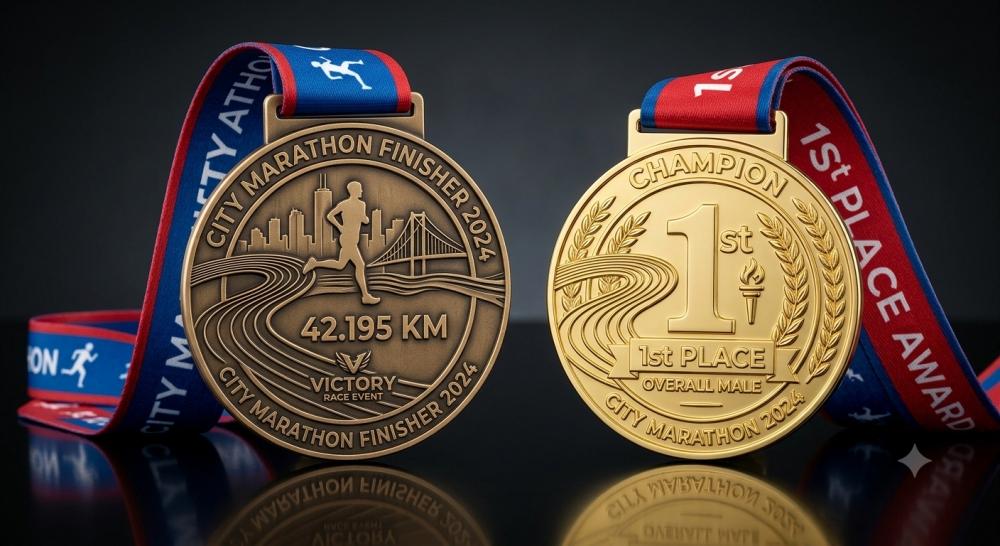 Custom Finisher Medals vs. Award Medals: What's the Difference?
